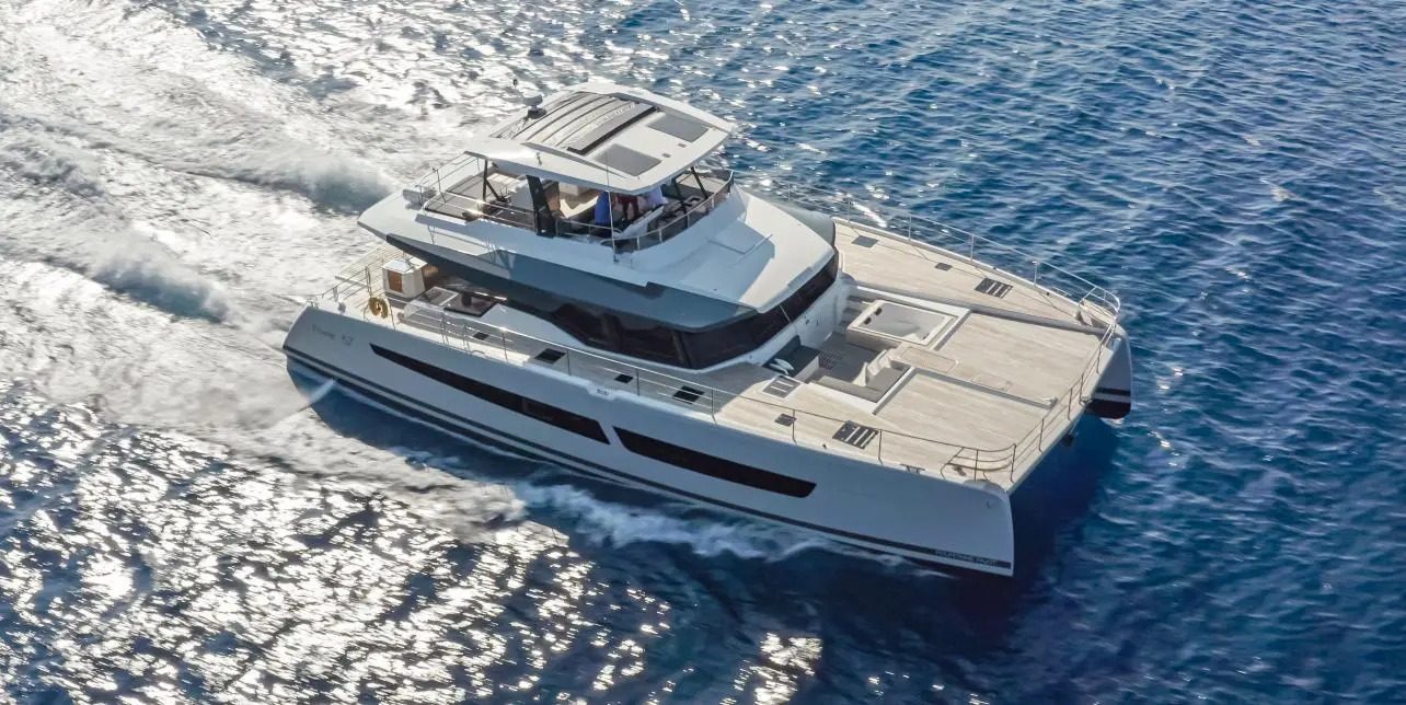 ChristiAl Mio | Fountaine Pajot 67 | 5-Cabin Luxury Power Catamaran | Greece Charter | Booktheboat 